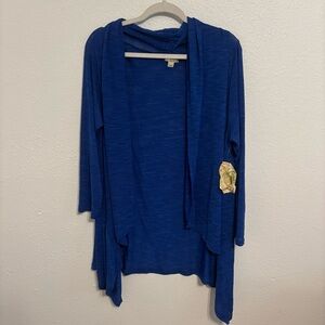 NWT One World dark blue cardigan XXL space core fairy core flowy